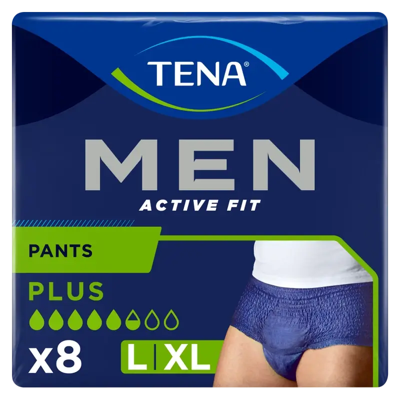 Tena Men Pants Active Talla L-XL, 8 Unidades