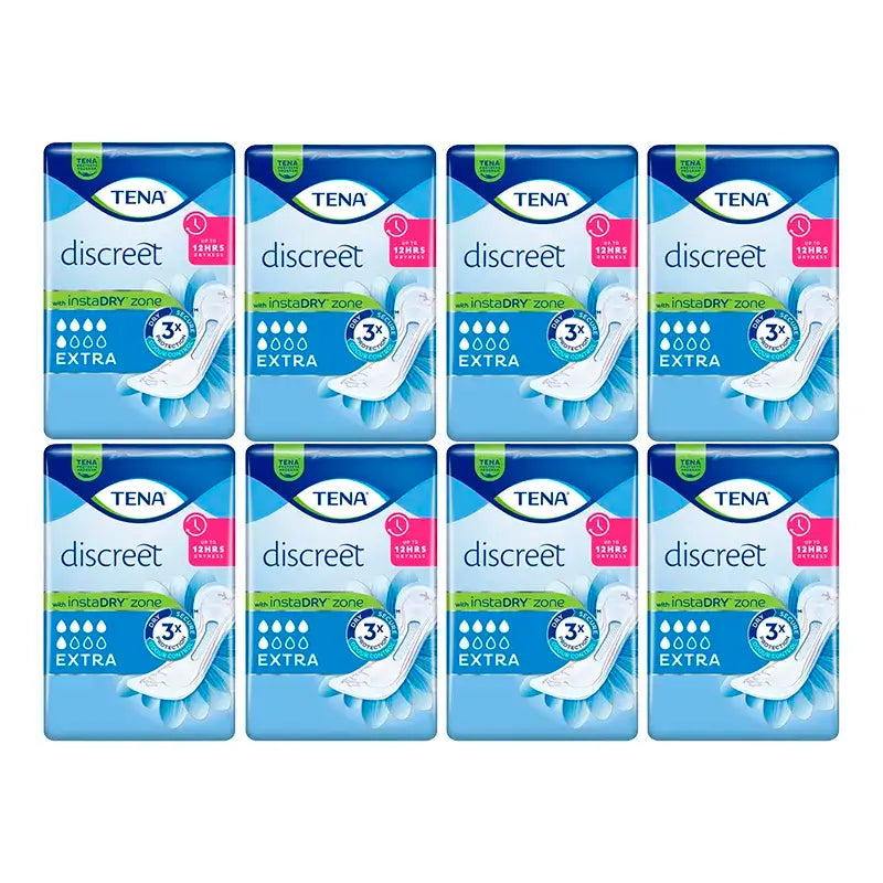 TENA Pack Discreet Extra Id, 8 X 20 Unidades