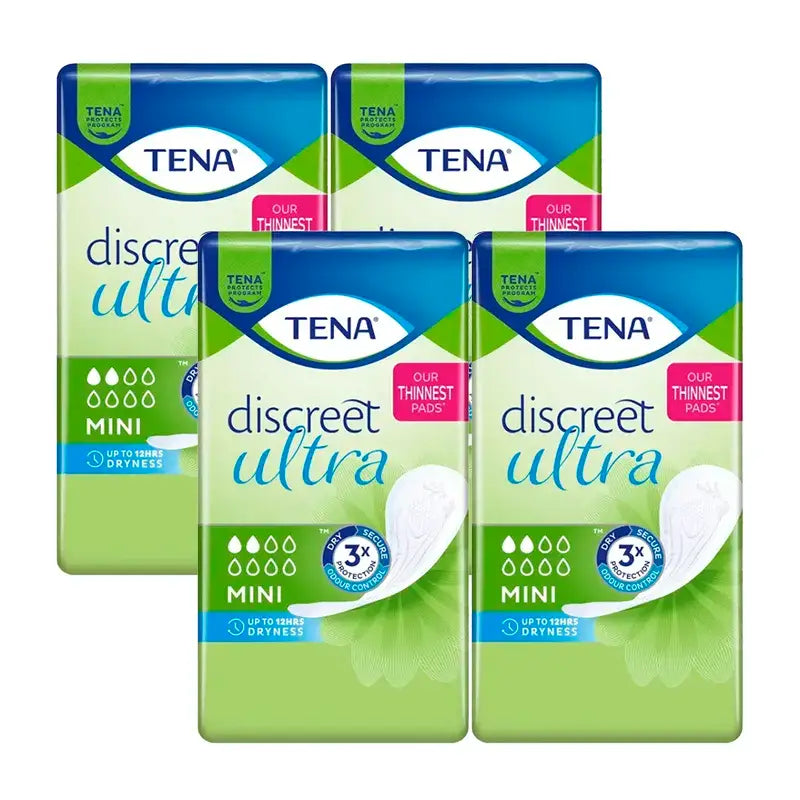 TENA Pack Discreet Mini, 4 X 20 Unidades