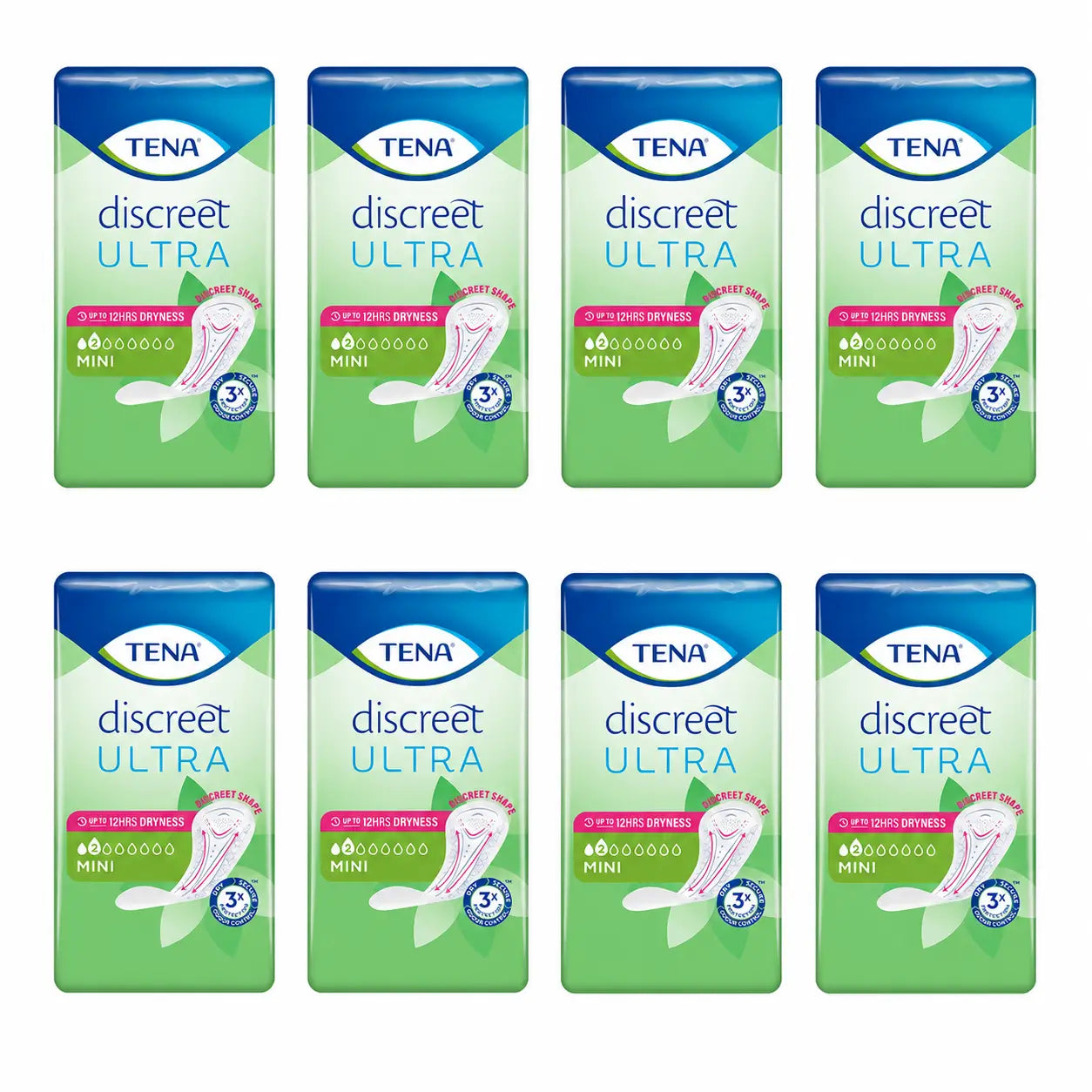TENA Pack Discreet Mini, 8 X 20 Unidades
