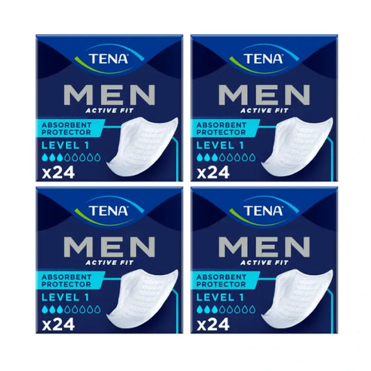 Tena Pack Men Level 1, 4 X 24 Unidades