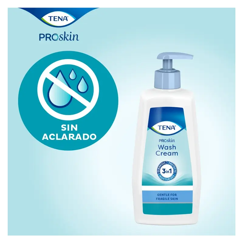 Tena Proskin Crema Limpiadora 3 En 1, 1000 Ml