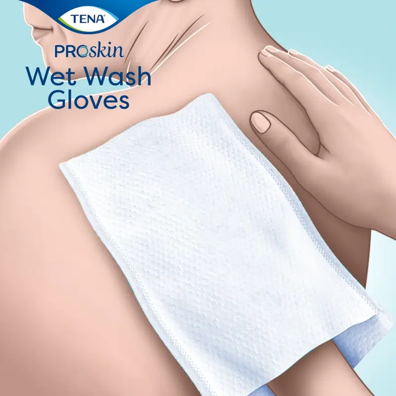 Tena Proskin Manoplas Húmedas, 8 Unidades