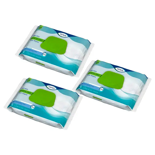 TENA ProSkin Toallita Húmeda sin plástico 3 x 48 unidades - 1 MES para cada cambio absorbente