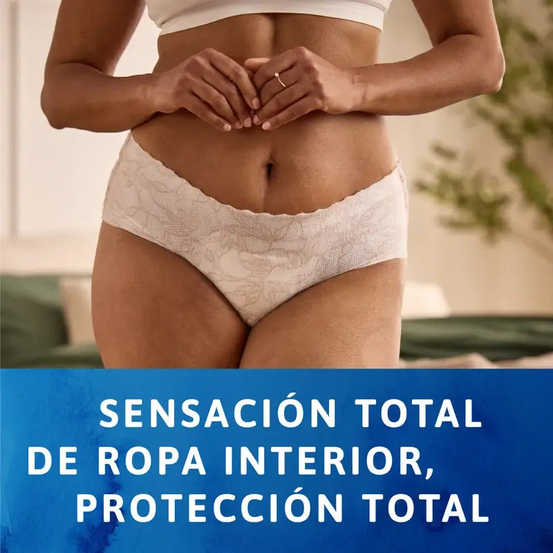 Tena Silhouette Blanco Cintura Baja Talla M, 12 Unidades