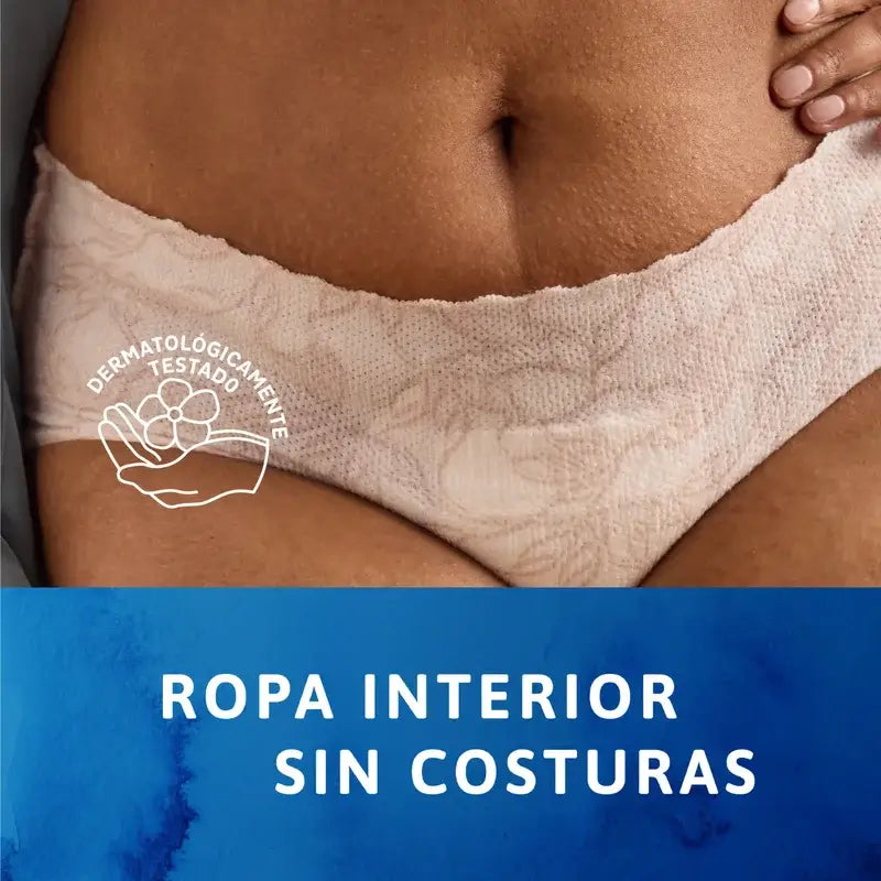 Tena Silhouette Blanco Cintura Baja Talla M, 12 Unidades