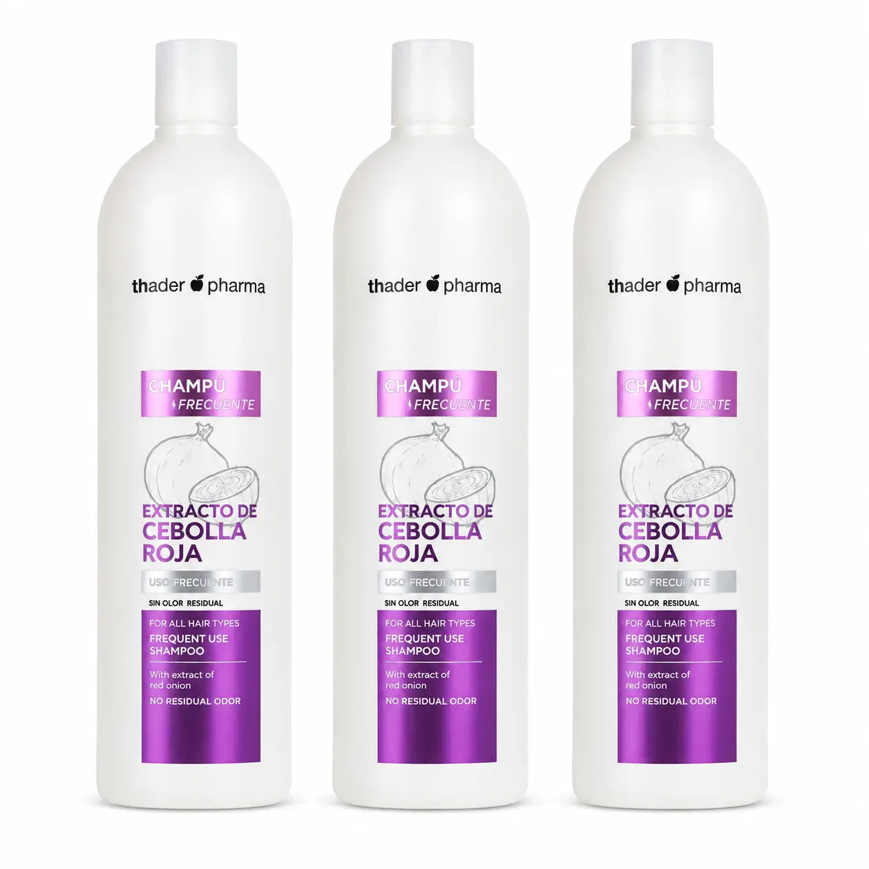 Th Pharma Champu De Cebolla 1000Ml, pack 3