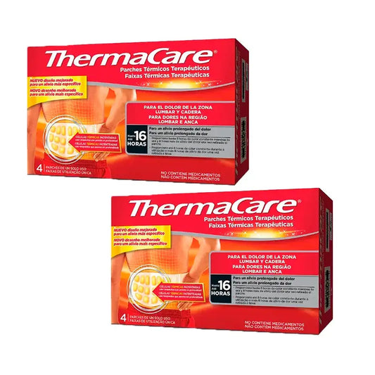 Thermacare Lumbar Cadera, Pack 2 x 4 unidades