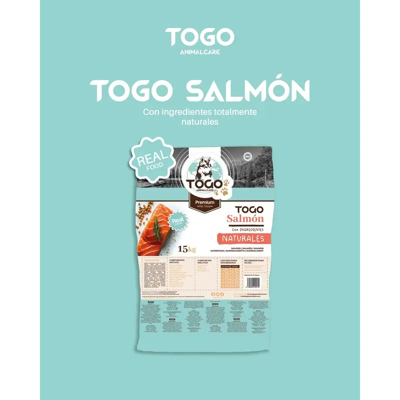 Togo Salmon Alimentación Seca, 15 kg