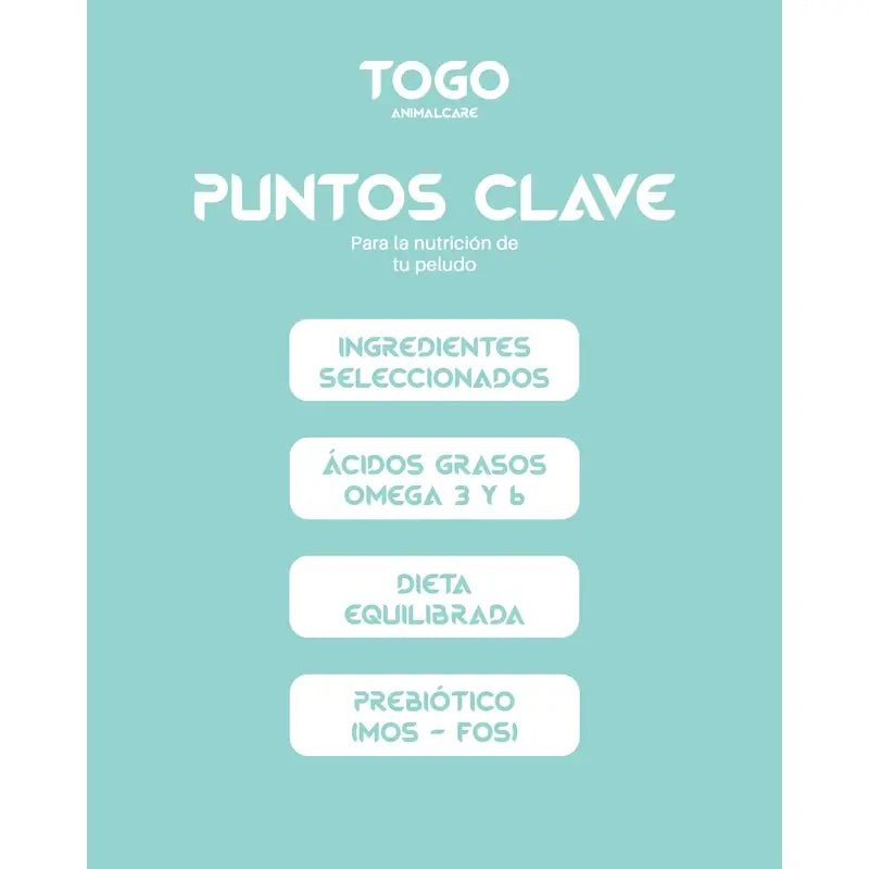 Togo Salmon Alimentación Seca, 15 kg