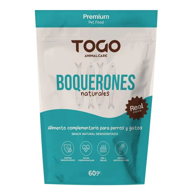 Togo Snack Natural Boquerones Deshidratados, 1 unidad