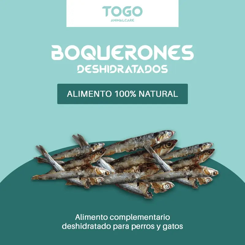 Togo Snack Natural Boquerones Deshidratados, 1 unidad