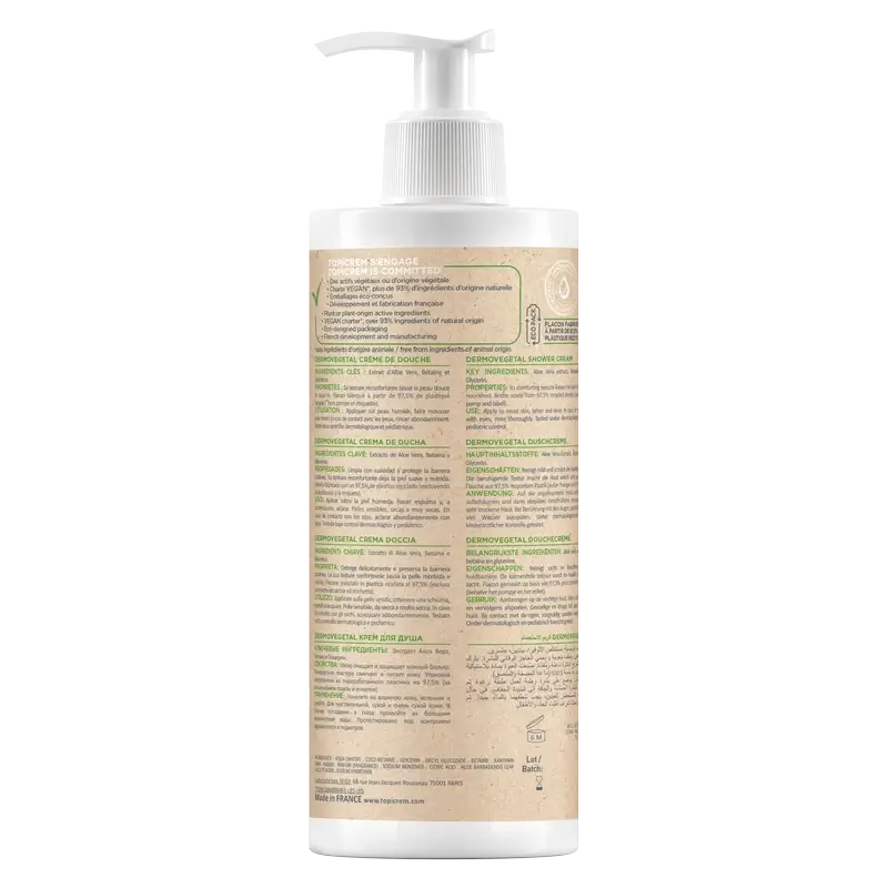 Topicrem Dermovegetal Crema De Ducha , 390 ml