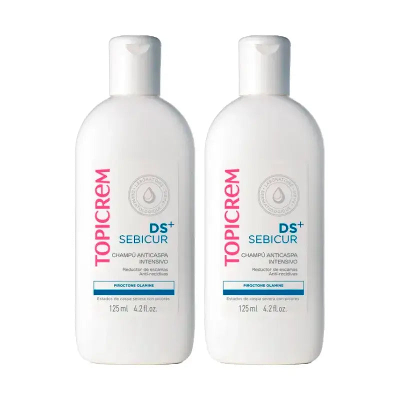 Topicrem Ds+ Sebicur Champu Anticaspa Intensivo, Pack 2 x 125 Ml