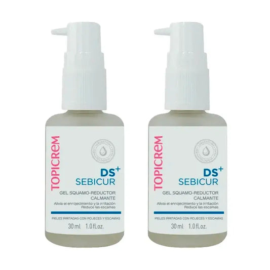 Topicrem DS+ Sebicur Gel Squamo-reductor Calmante, Pack 2 x 30 ml