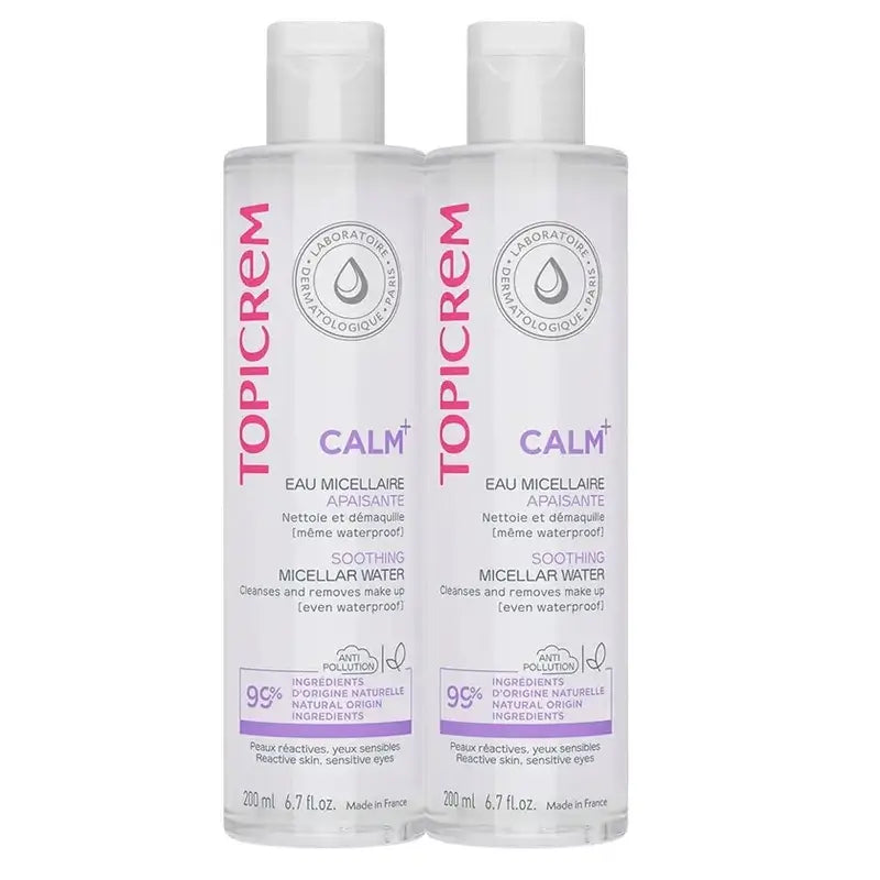 Topicrem Pack Dúo Calm+ Agua Micelar 200 Ml 2ª Ud 50 %