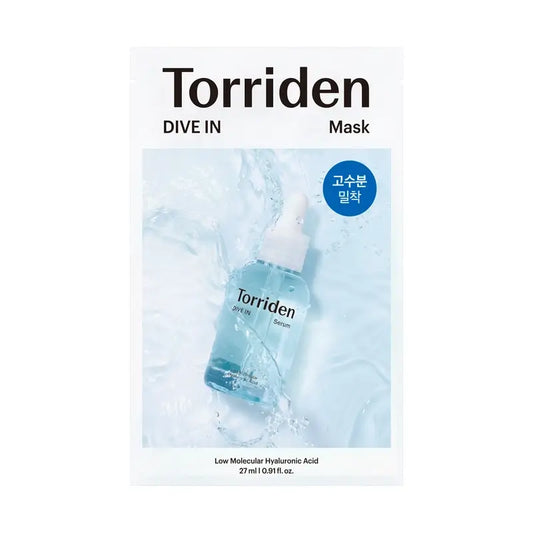 Torriden Dive-In Low Molecular Hyaluronic Acid Mask Pack, 27 Ml, 1 Unidad