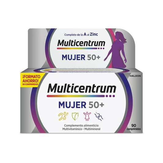 Multicentrum Mujer 50+ Multivitamínico, 90 Comprimidos