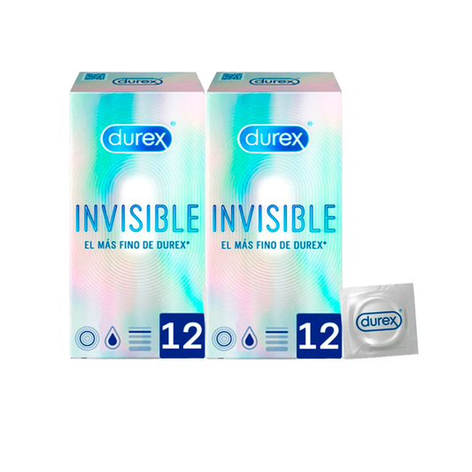 Durex Pack Preservativos Invisible Extra Sensitivos  2x12 uds