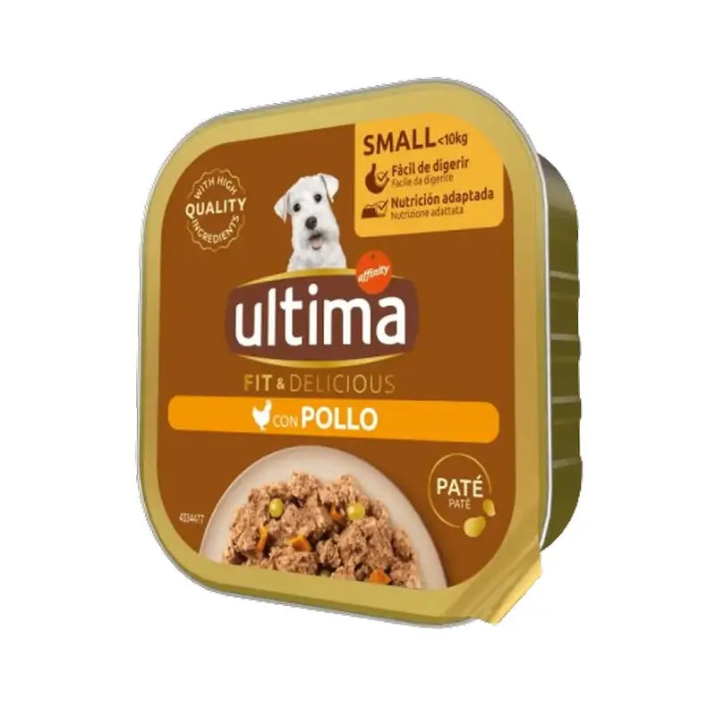 Ultima Comida Húmeda Ud Mini Wet Multipouch Chicken & Beef, 400 gr