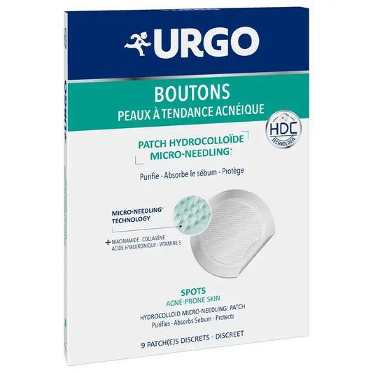 Urgo Spots Parches Hidrocoloides Micro Needling, 9 Unidades
