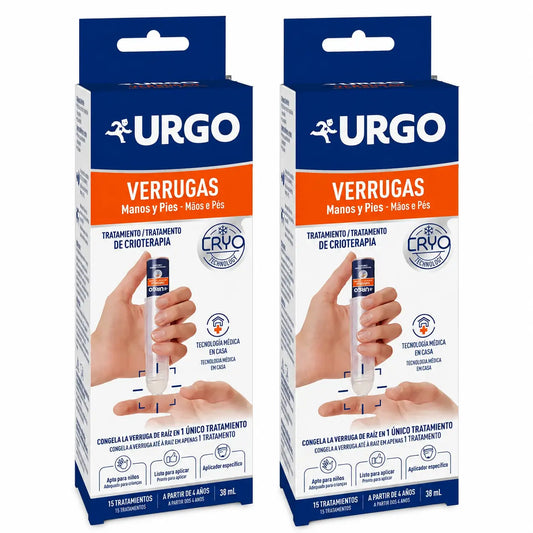 Urgo Verrugas Crioterapia - Frasco 38 Ml, 15 Tratamientos , pack 2