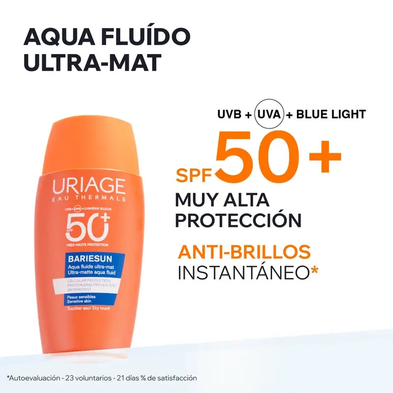 Uriage Bariesun Aqua Fluído Ultra-Mat Spf50+, 50 ml