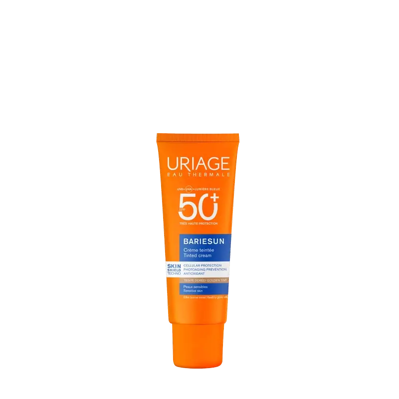 Uriage Bariésun Crema Mineral Compacta SPF 50+ Color Dorado 10 gr