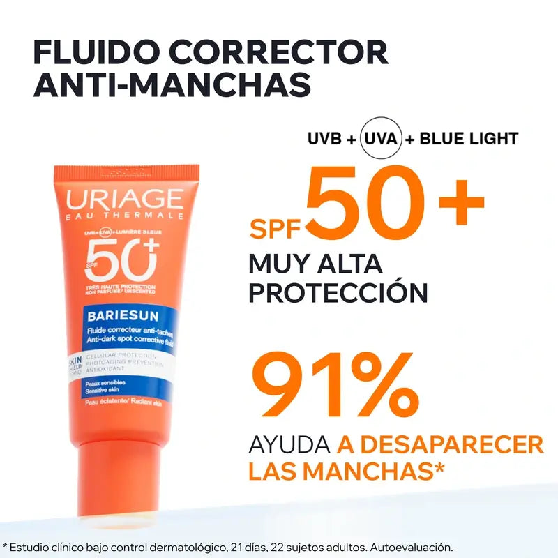 Uriage Bariésun Fluido Antimanchas SPF 50+ 40 ml