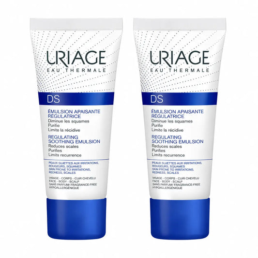 Uriage Ds Emulsión Calmante 40Ml Sin Perfume , pack 2
