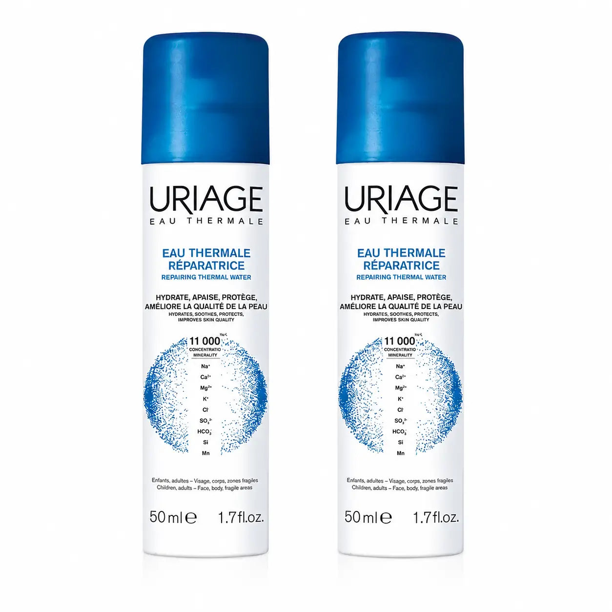 Uriage Eau Thermale Agua Termal Reparadora 50 Ml , pack 2