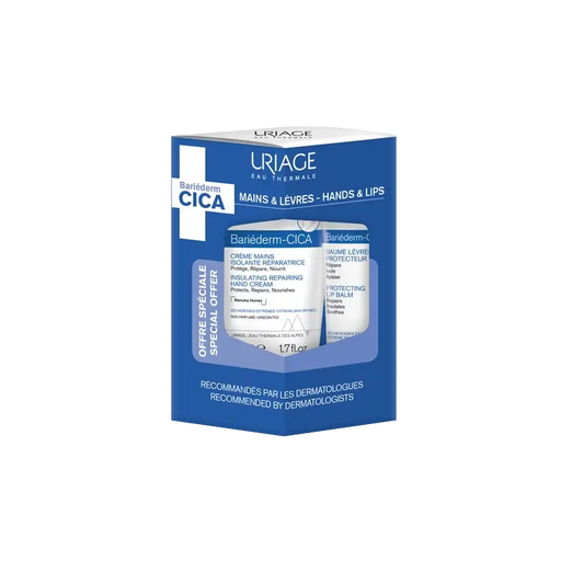 Uriage Promo Bariéderm-Cica Crema De Manos, 50 Ml + Bálsamo Labios 15 Ml