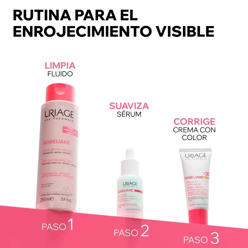 Uriage Roséliane Cc Cream Spf30 Crema Con Color Piel Sensible, Con Rojeces, Rosácea E Hiperreactiva , 40 ml
