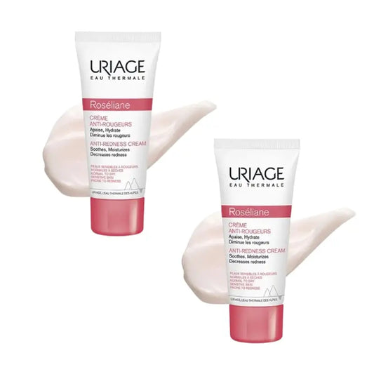 Uriage Roséliane Crema Anti-Rojeces Piel Sensible Duplo, 2X40 Ml