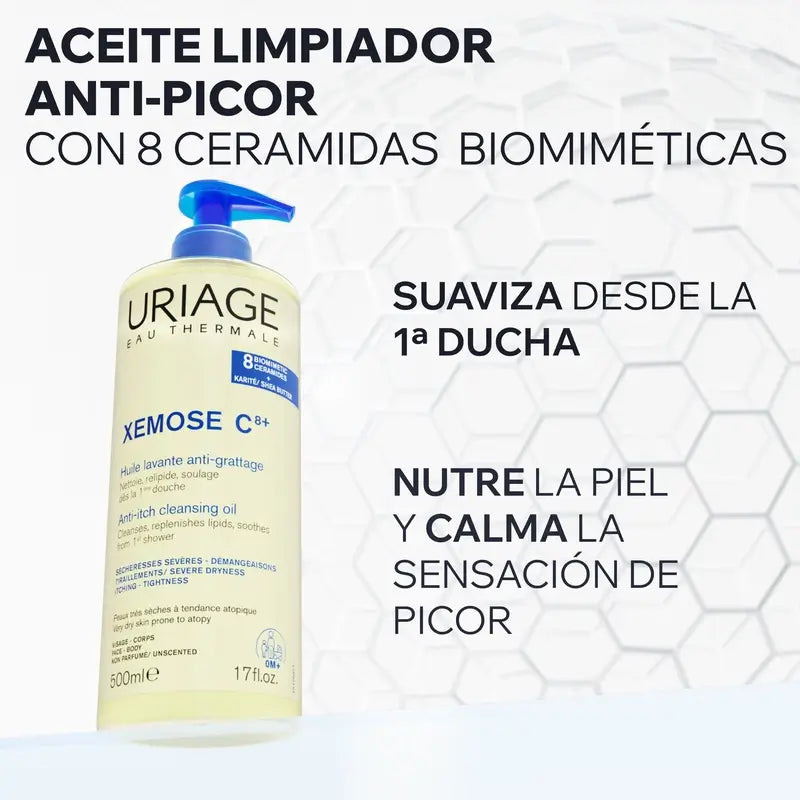 Uriage Xemose C8+ Aceite Limpiador Anti-picor 500ml