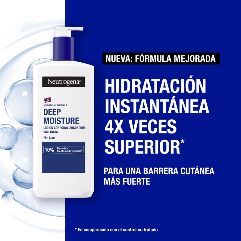 Neutrogena Loción Corporal Hidratación Profunda, Piel Seca, 400 ml