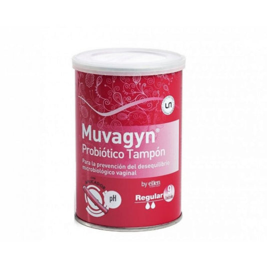 Casen Muvagyn Probiótico Tampón Regular con Aplicador 9 Unidades