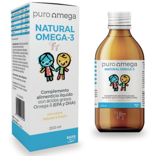 Puro Omega Natural Omega-3 Niños , 200 ml