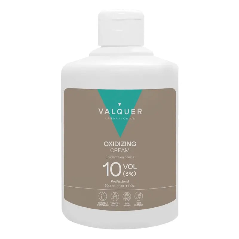 Valquer Agua Oxigenada 10 Vol (3 %) – Oxidante Capilar Profesional , 500 ml