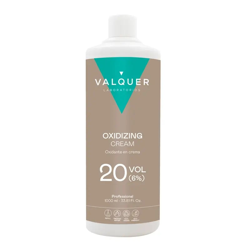 Valquer Agua Oxigenada 20 Vol (6 %) – Oxidante Capilar Profesional , 1 L