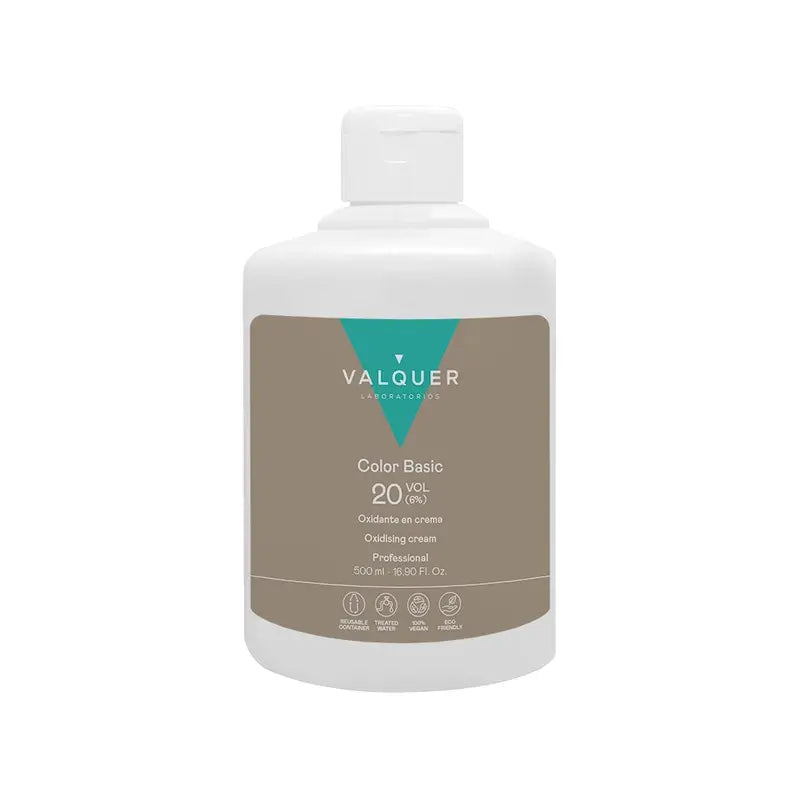 Valquer Agua Oxigenada 20 Vol (6 %) – Oxidante Capilar Profesional , 500 ml