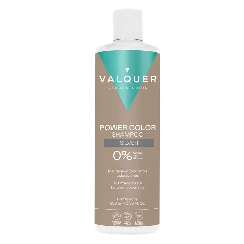 Valquer Champú Color Gris - Power Color , 400 ml