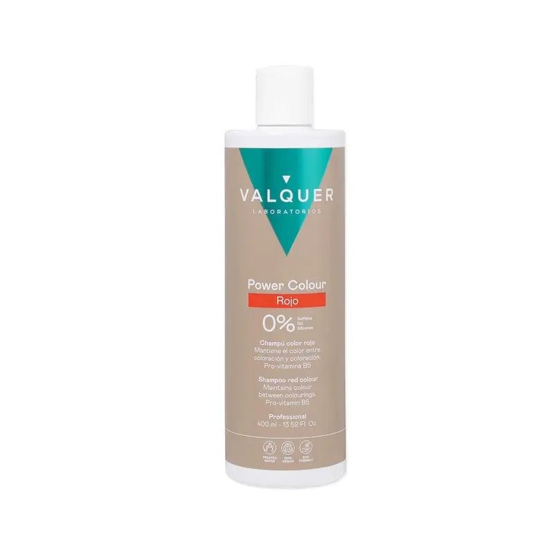 Valquer Champú Color Rojo - Power Color , 400 ml