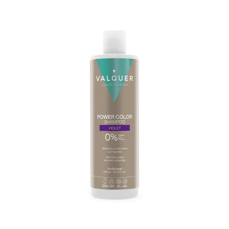 Valquer Champú Color Violeta - Power Color , 400 ml