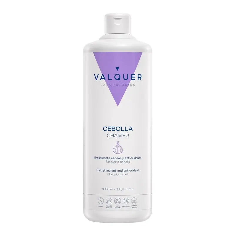 Valquer Champú De Cebolla - Revitalizante, Antioxidante Y Purificante , 1 L