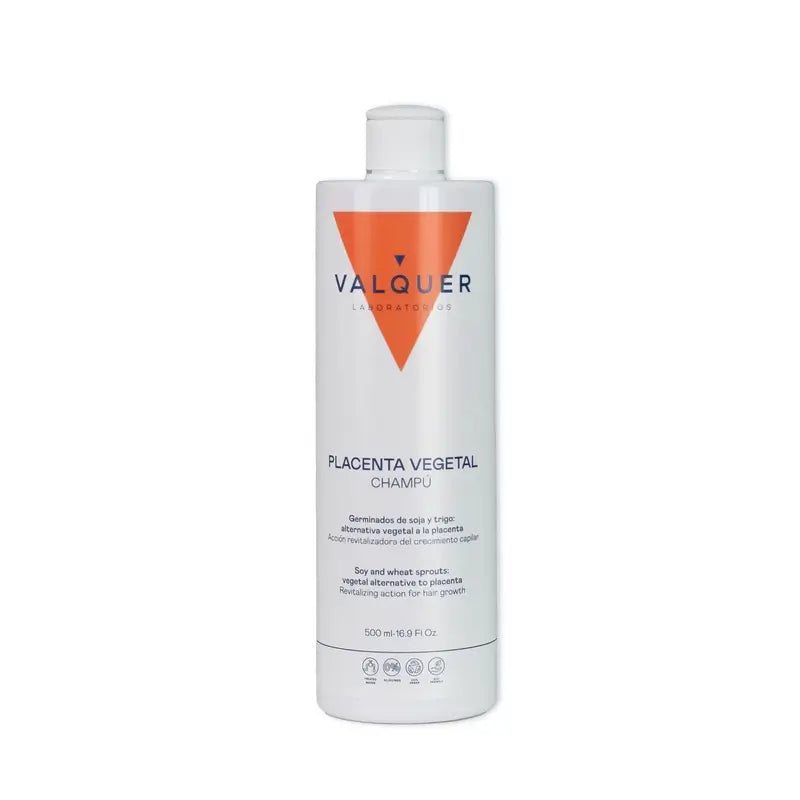 Valquer Champú De Placenta Vegetal. Combate: Caída, Caspa, Grasa , 500 ml