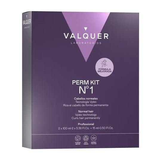 Valquer Kit Profesional Para Permanente Nº 1 – Cabellos Normales | Rizado Duradero En 3 Pasos