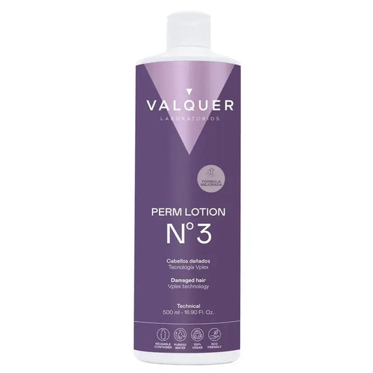 Valquer Líquido Para Permanente Nº3 (Cabello Dañado) , 500 ml