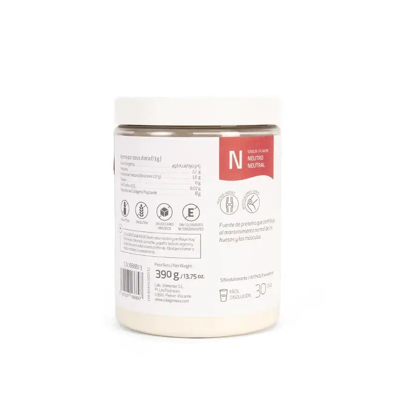 Colagenova Basic Colageno Hidrolizado 30 Dias, 390 Gr