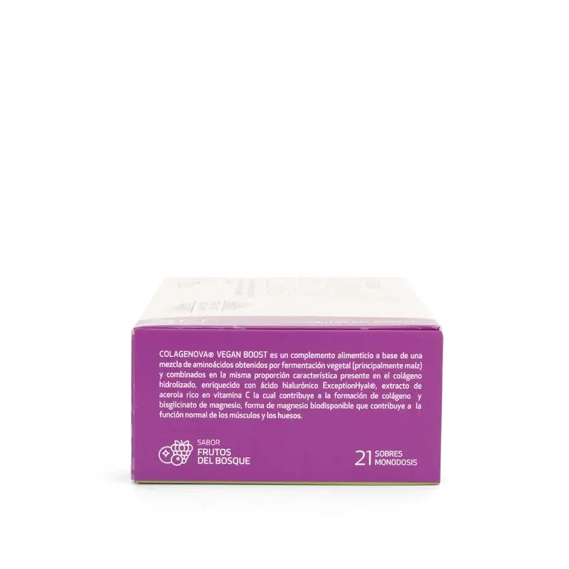 Colagenova Vegan Boost Frutos Del Bosque, 21 Sobres